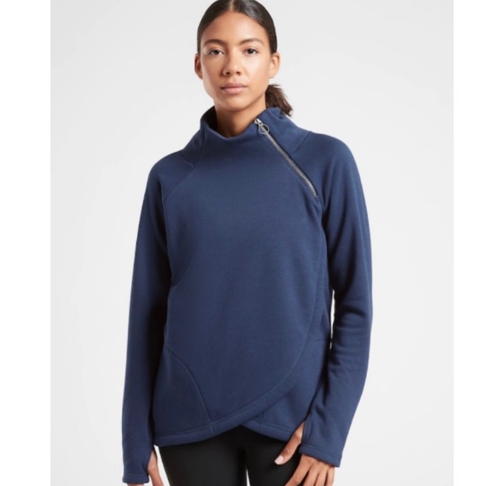 Athleta Cozy Karma Asym Pullover NWT